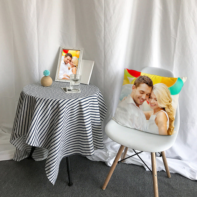 Custom Picture Pillow, Personalized Photo Pillow, Creative Gifts For Friend, For Family, Housewarming Gift