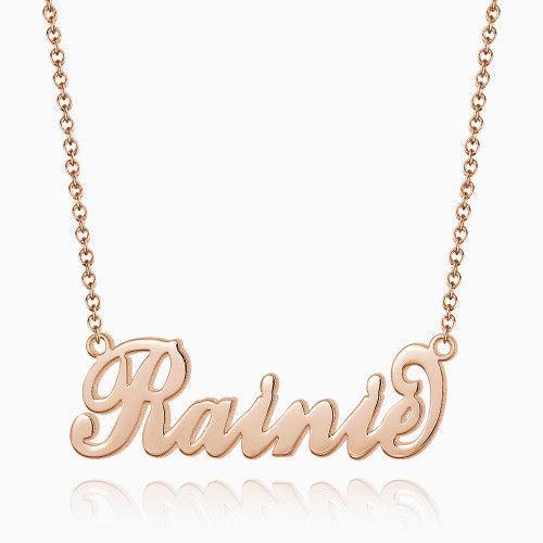 Dainty Name Necklace, Women's Engraved Name Pendant Necklace, Monogram Name Necklace, Personalized Name Necklace, Gifts For Her