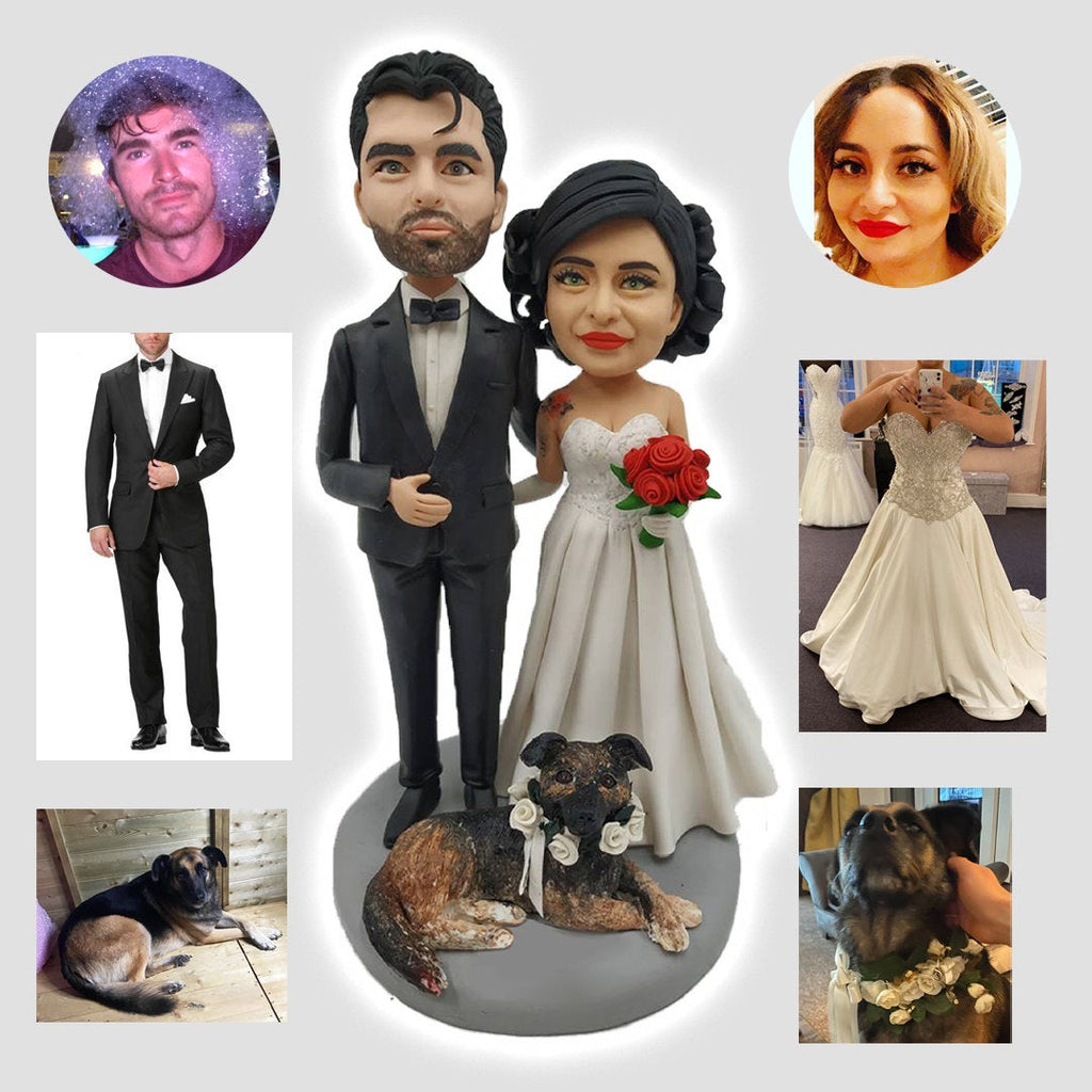 Custom Wedding Bobblehead,  Personalized Birthday Gift For Him For Her, Creative Christmas Gift For Him For Her, Romantic Anniversary Gift For Him For Her, Best Gift Ideas For Him For Her