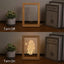 Custom Wooden Photo Frame LED Night Lamp, Creative Gift Photo Album, Personalized Handmade Picture Frame Light, Artistic Photo Table Lamp