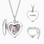 Engraved Heart Photo Locket Necklace, Personalized Picture Silver Pendant, Gold fill, Mother's Day Gift Ideas, Present For Mom