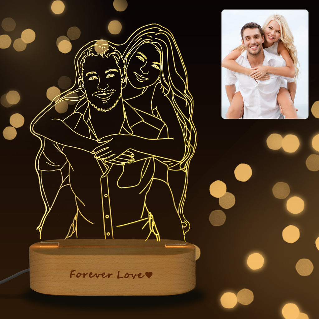 Custom Photo 3D Lamp, Bluetooth Music Player, Desk Lamp, Picture Night Light, Handmade, Personalized Birthday, Christmas Day Gifts Ideas