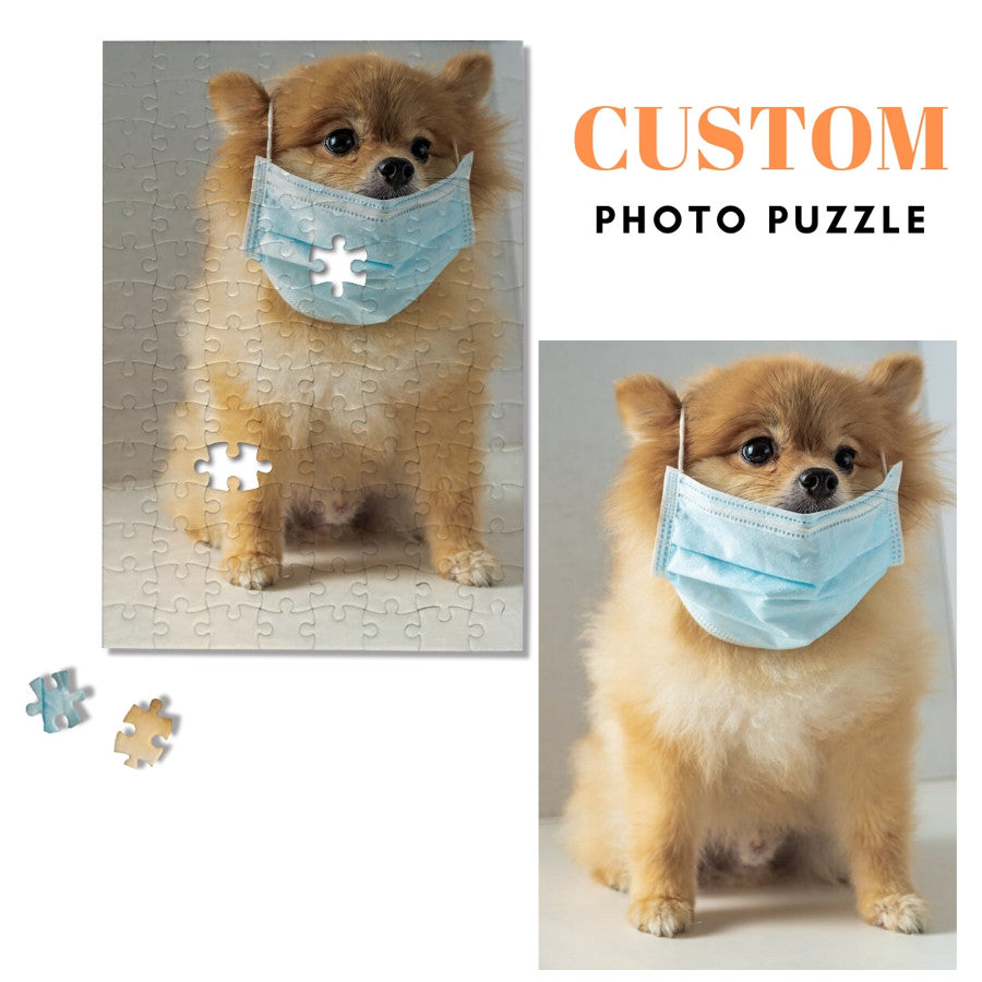Custom Photo Jigsaw Puzzle, Personalized Gift for Pet Jigsaw, Picture Puzzle for Your Memory, DIY Gift Ideas For Pet