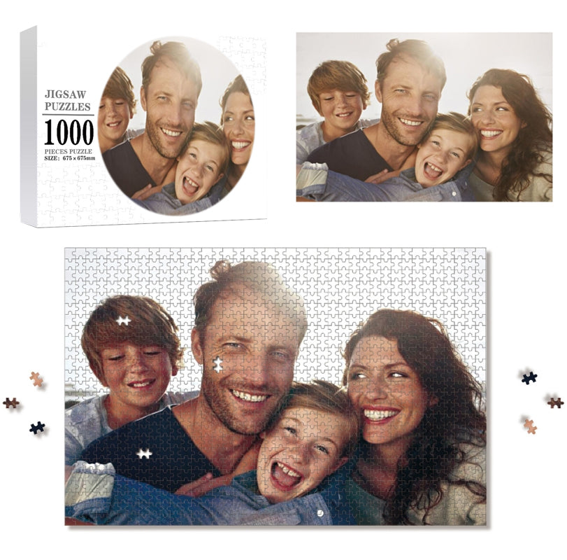 Custom Photo Jigsaw Puzzle, Personalized Gift for Family Jigsaw, Picture Puzzle for Your Memory, Valentines Day DIY Gift Ideas For Couple