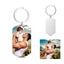 Personalized Photo Tag Key Chain with Engraving, Stainless Steel Keychain with Custom Picture