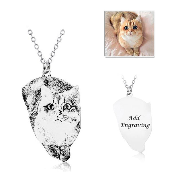 Custom Pet Necklace, Personalized Photo Dog Tag, Custom Photo Jewelry,  Photo Jewelry, Pet Lover Necklace, Personalized dog cat necklace